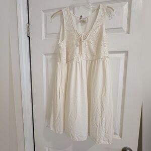 Mimi Chica Cream Lace Casual Mini Dress size XL